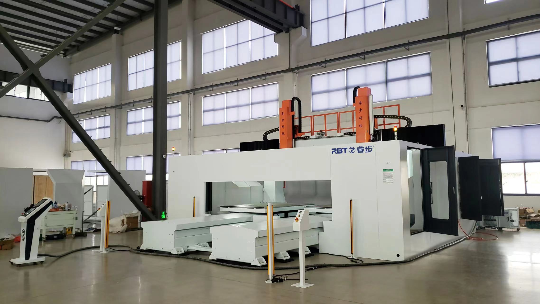 big 5 axis cnc machine production site 