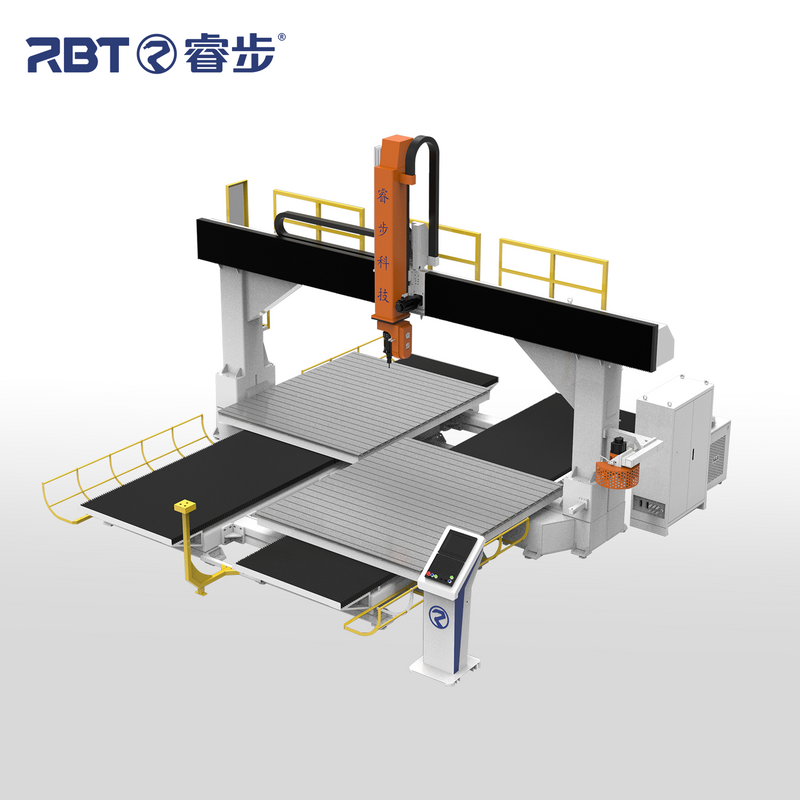 Twin table 5 axis CNC router 