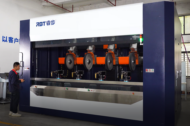 RBT Four Station CNC Polishing Buffing Machine for faucet making CE approved