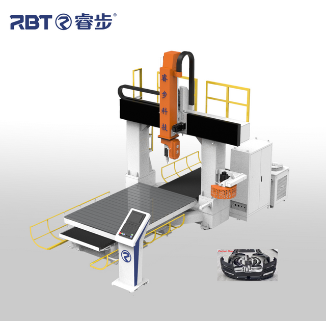 Rbt 5 Axis CNC Machining Center for Composites Material Glass Carbon Fiber CE Approved 