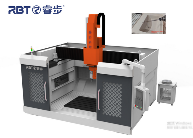 Rbt 5 Axis CNC Milling machine for machining mold aluminum wood EPS polyester plaster