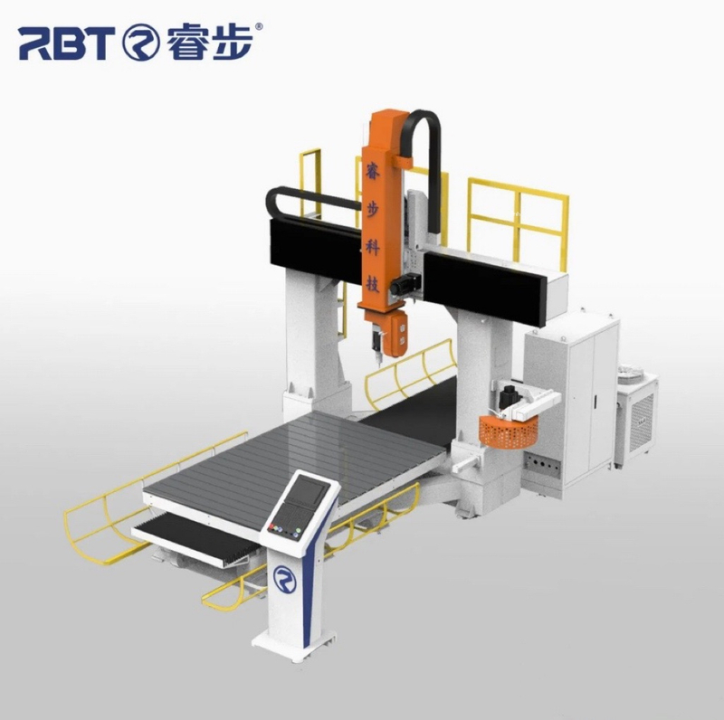 RBT Factory Machine 5 Axis CNC Cutting Router For Composites Material 