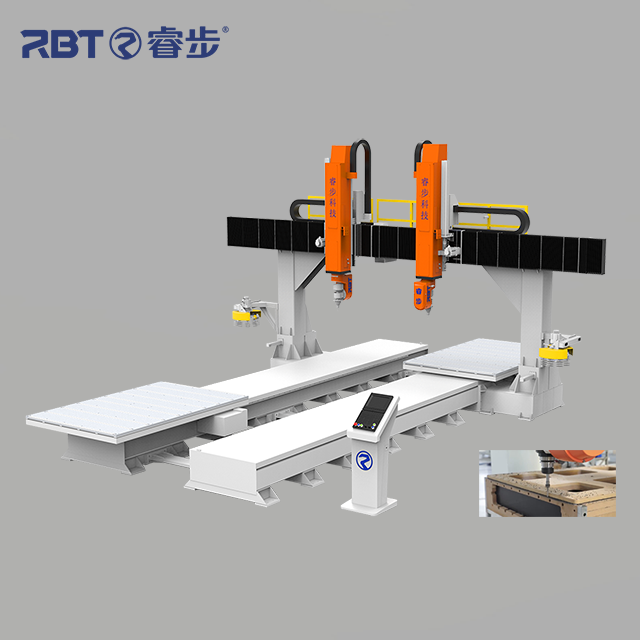 High Speed 5-axis Bridge-type Gantry Machining Center with Two Spindles