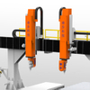High Speed 5 Axis Double Head CNC Router for Non Metal Composite, Plastic & Carbon Fiber Precision Machining