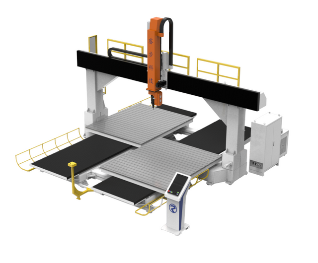 Twin Table 5-Axis Cnc Milling Machine for Thermoformed Thermoplastic Composite Parts 